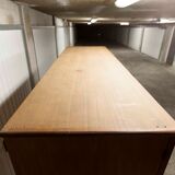 Scandinavian teak cabinet 1960 with mounting plan