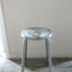 Tabouret haut d'atelier Nicolle en métal gris