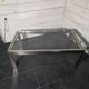 Chrome and gold metal coffee table by Romeo Rega from the 1970s.