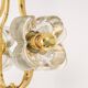 Small brass and crystal glass pendant by Sische, Germany, 1970s.