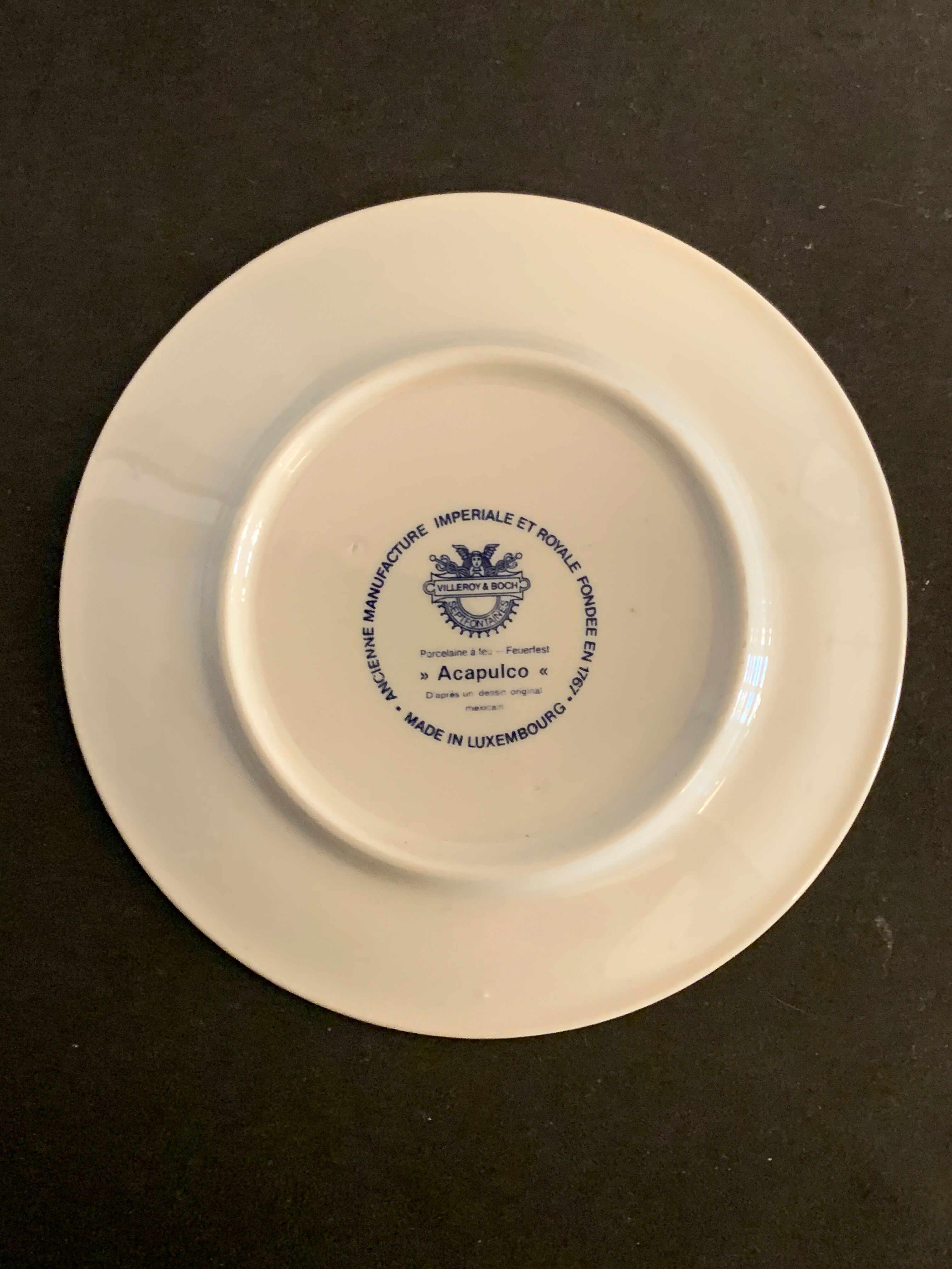 6 plates or under cups Villeroy and Boch, Acapulco model