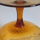 Empoli vase in textured blown amber glass from around 1960.