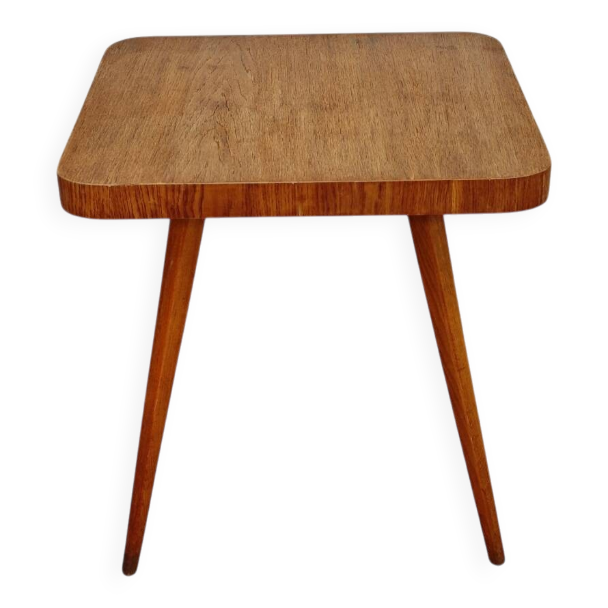 Cesky Nabytek wooden side table, former Czechoslovakia 1960