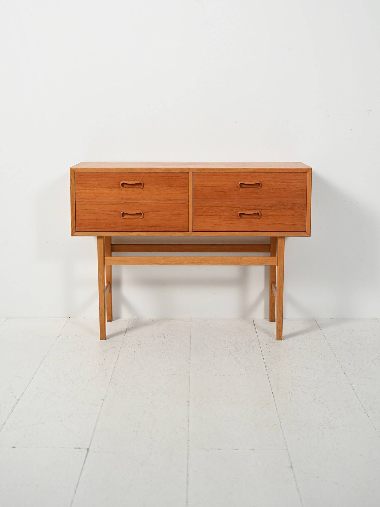 Scandinavian entrance cabinet from the 1950s–60s in teak and oak