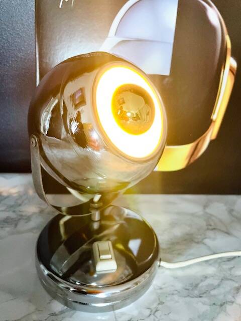 Space Age Chrome Eyeball Lamp 50s - 60s