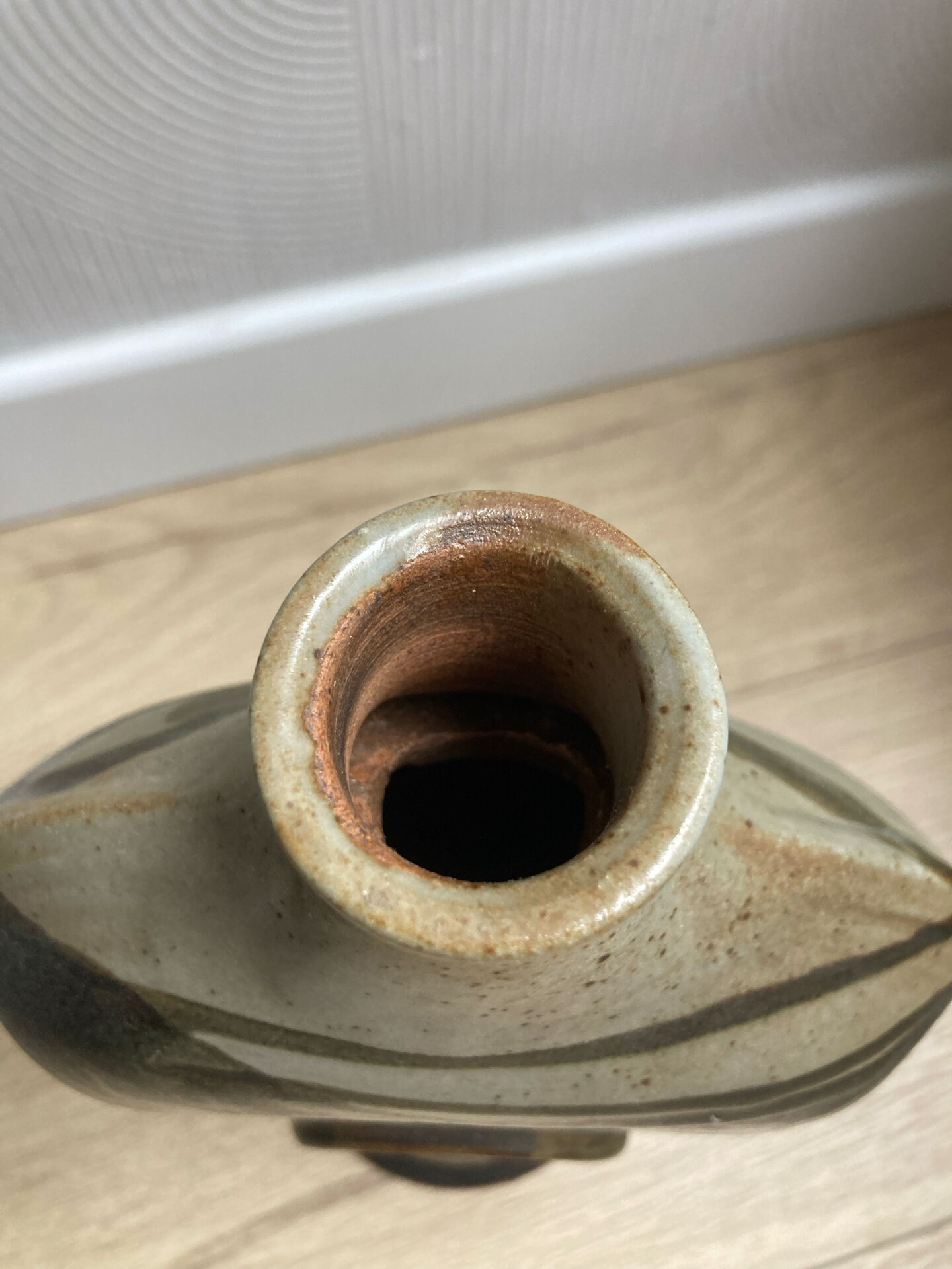 Lamp base or decorative object in stoneware