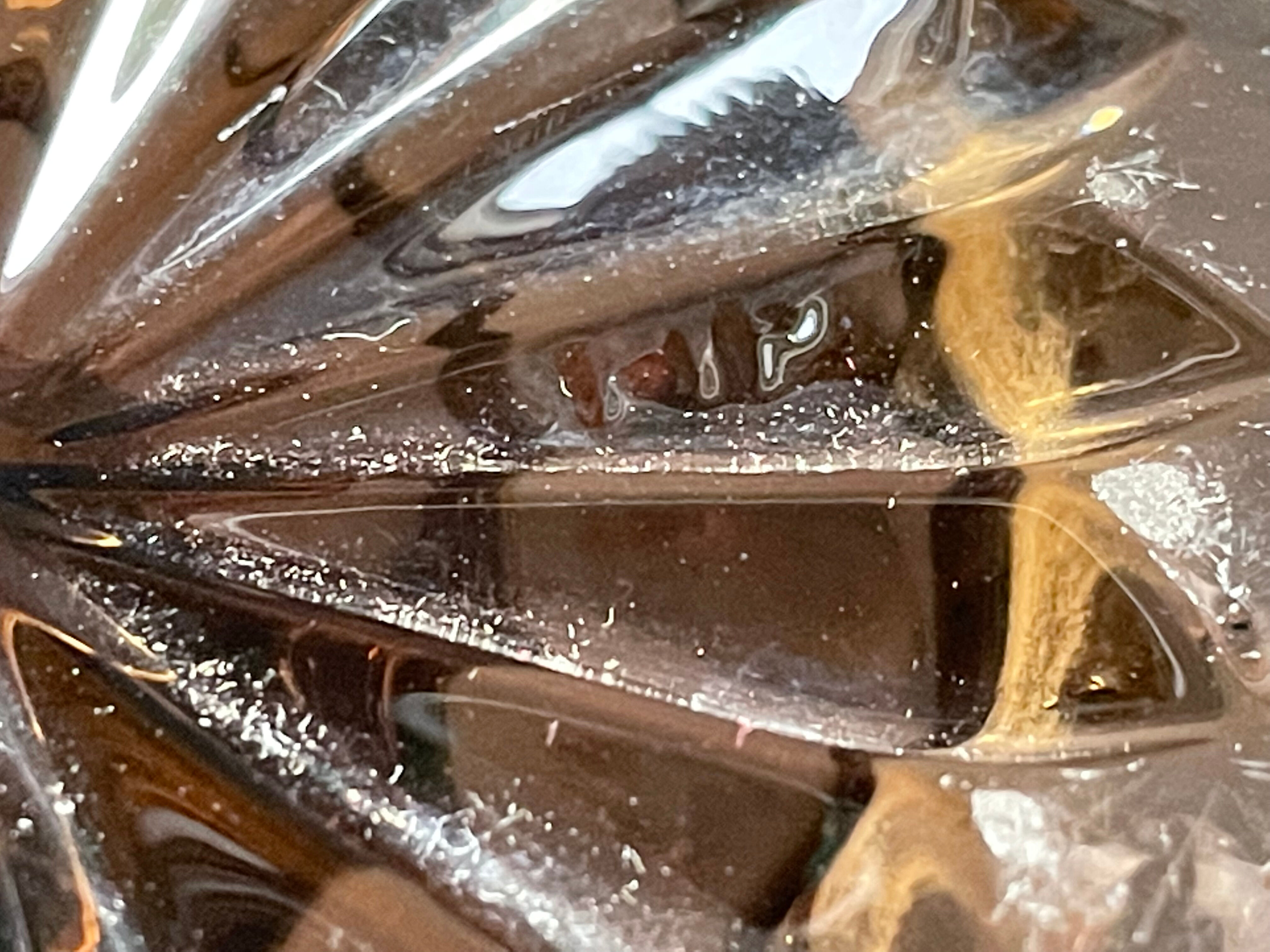 Art Deco smoked glass vase