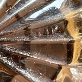 Art Deco smoked glass vase