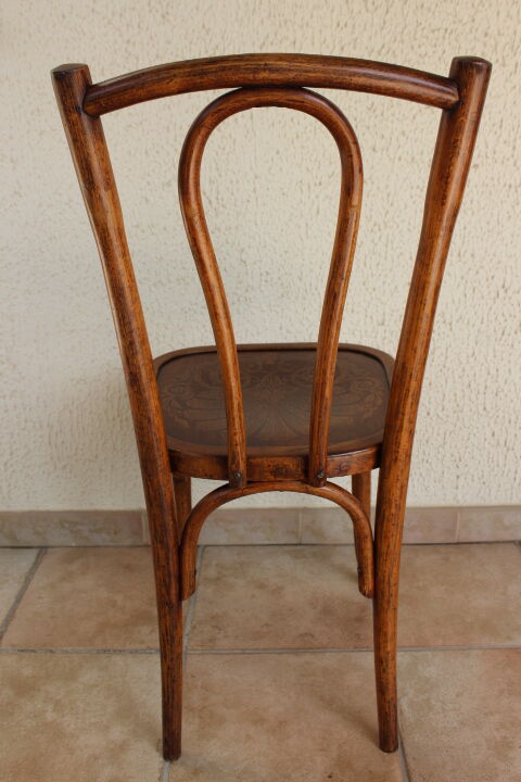 Mundus 42 pyrograved bistro chair