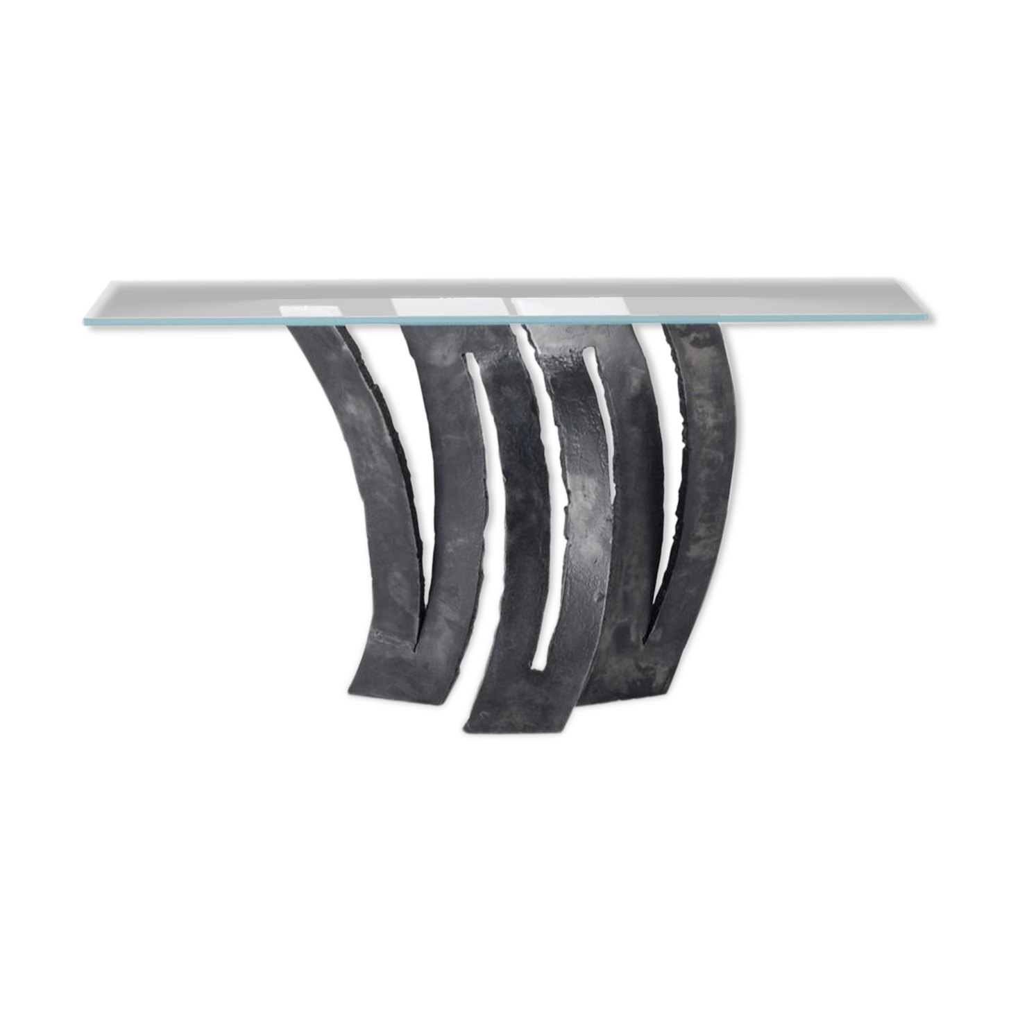 Console fleur de fer Roche Bobois - designer Maurice Barilone