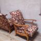 Pair of vintage 1950 armchairs