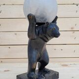 Art deco Bear lamp signed by the artist Irénée Rochard, circa 1930.