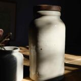 Stoneware with original wooden lid