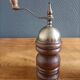 Wooden pepper mill and salt shaker set