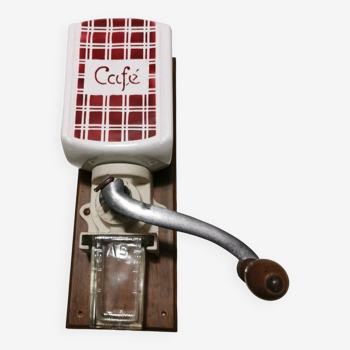 Wall-mounted coffee grinder