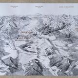 Olympic Games Grenoble 1968 - Panorama poster by Roger David