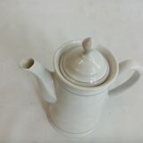 Bench coffee maker in fine porcelain gray border