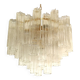 Clear “tronchi” murano glass chandelier d60