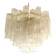 Clear “tronchi” murano glass chandelier d60