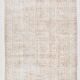 5x12 Pastel Beige Pink Turkish Vintage Area Rug, 160x375Cm