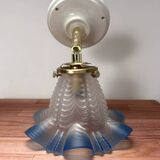 Blue Art Deco wall light