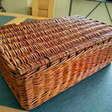 Coracle vintage wicker picnic basket