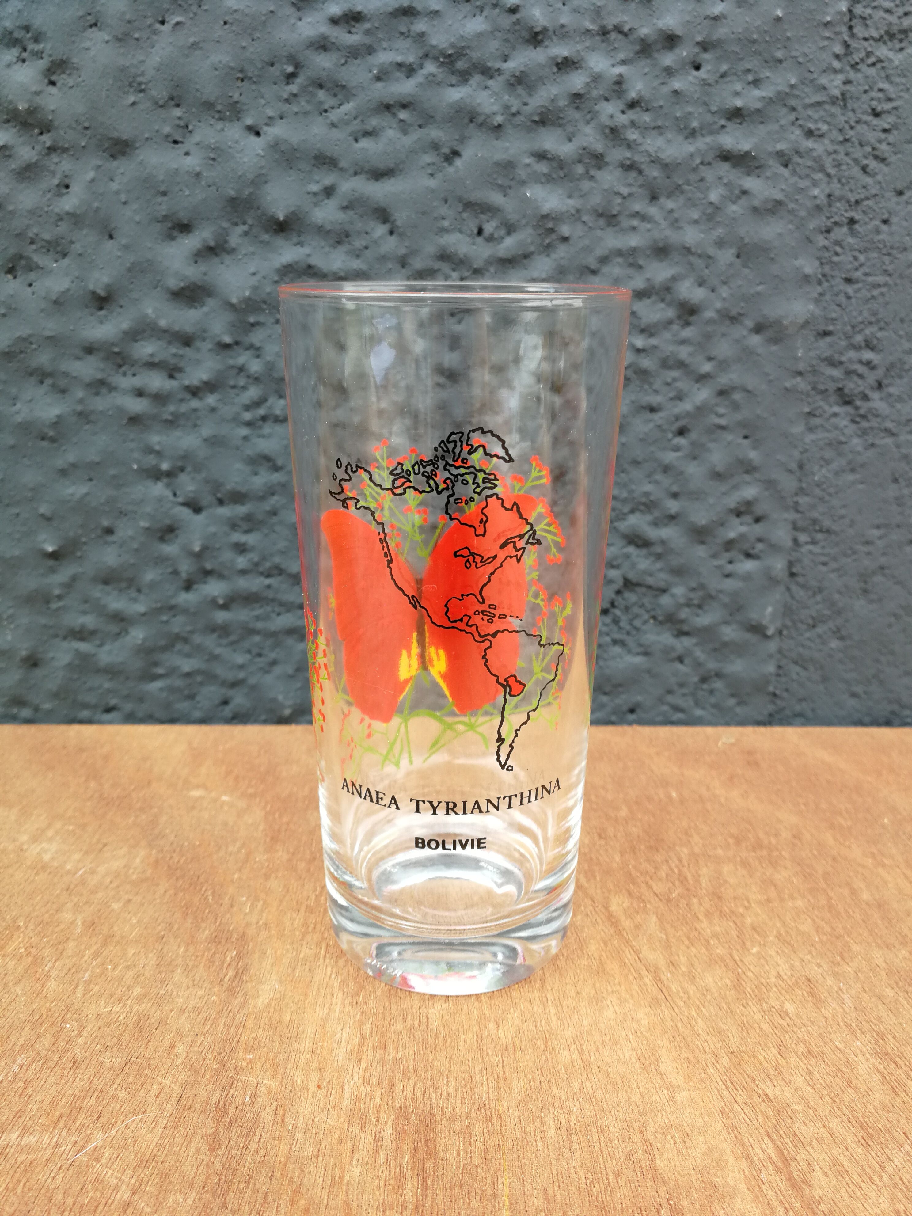Butterfly glass 70's