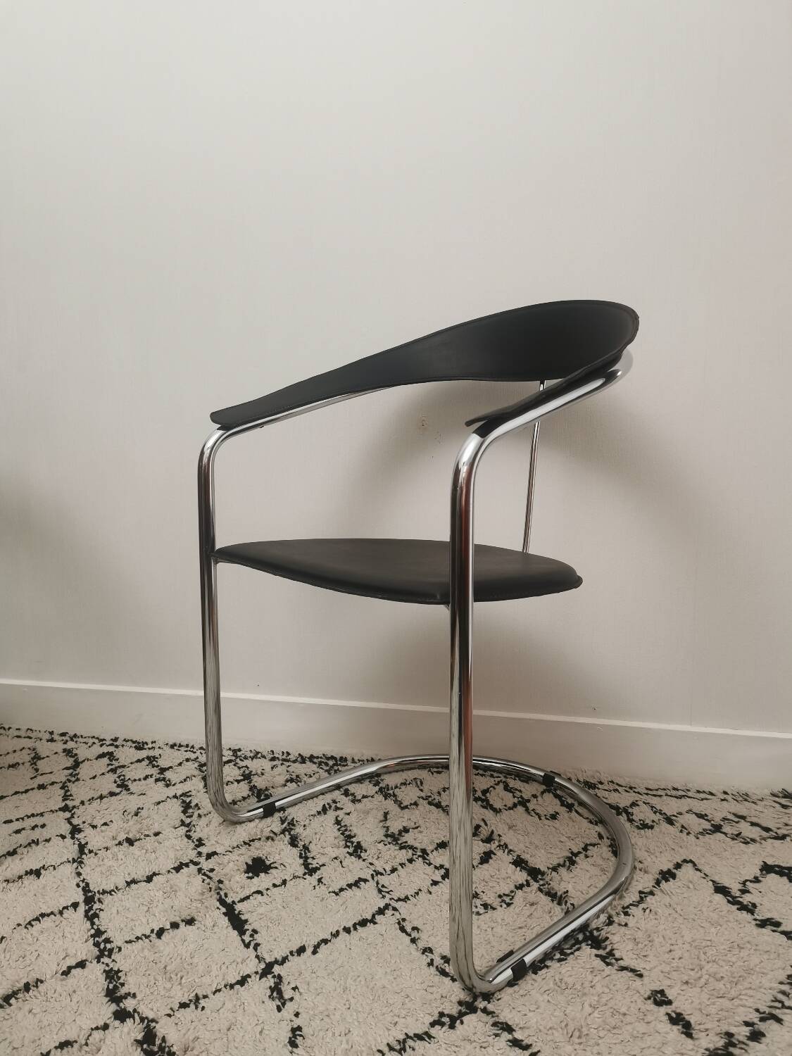Canasta cantilever chair by Arrben chrome