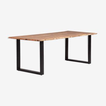 Table U manguier brut 210 cm