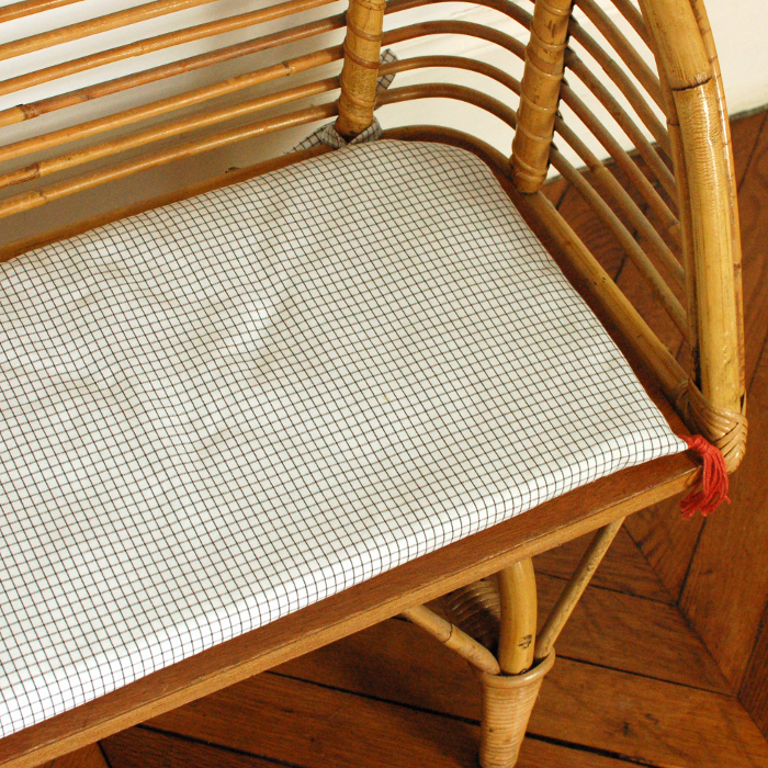 Children's rattan bench
