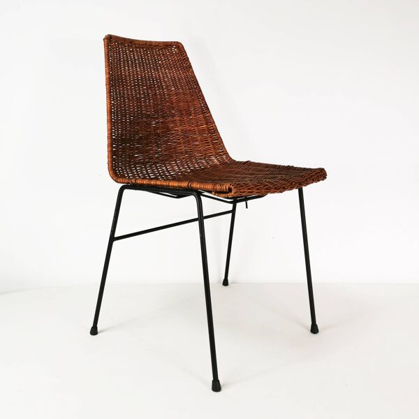 Chaise minimaliste, conçue par Gian Franco Legler, Italie, années 1950.