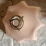 Suspension  opaline festonnée  vintage