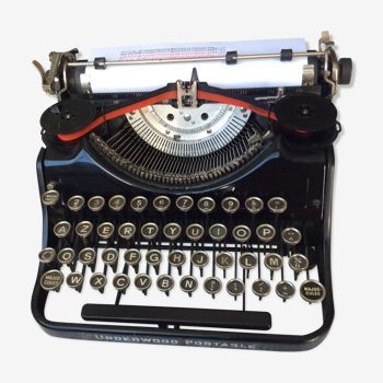 Old Underwood portable typewriter