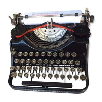 Old Underwood portable typewriter