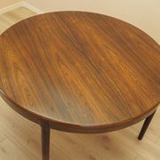 Round rosewood table, Danish design, 1960s, designer: Harry Østergaard, man