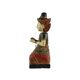 Characterful Vintage Buddha Statue Kneeling Wooden Buddha 44cm