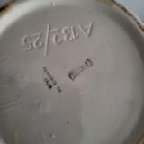 Vintage twisted barbotine vase