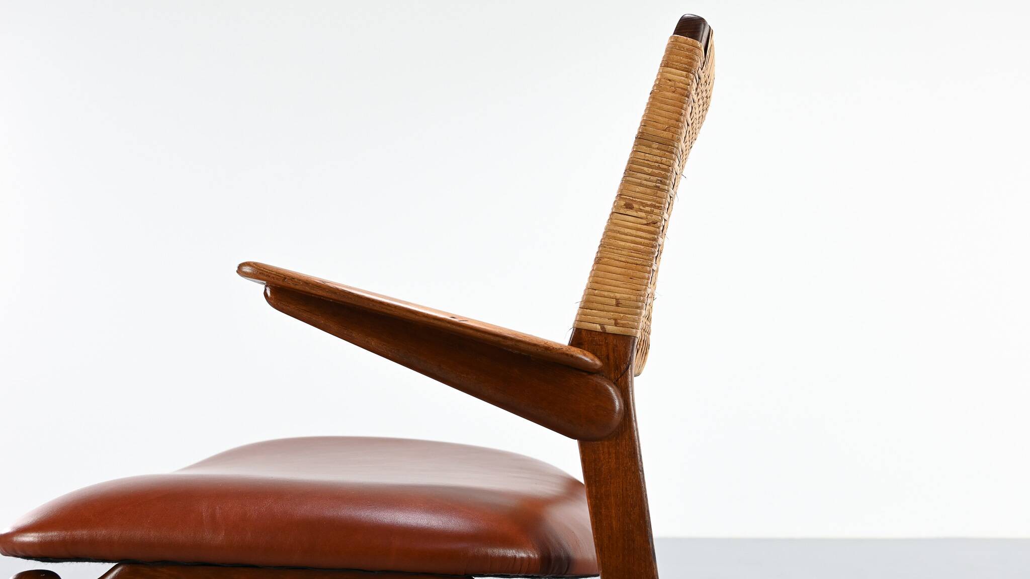 E. Knudsen, armchair model 48 for Jensen & Lykkegaard. Denmark, circa 1950.