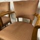 Fauteuil Bridge velours beige rosé