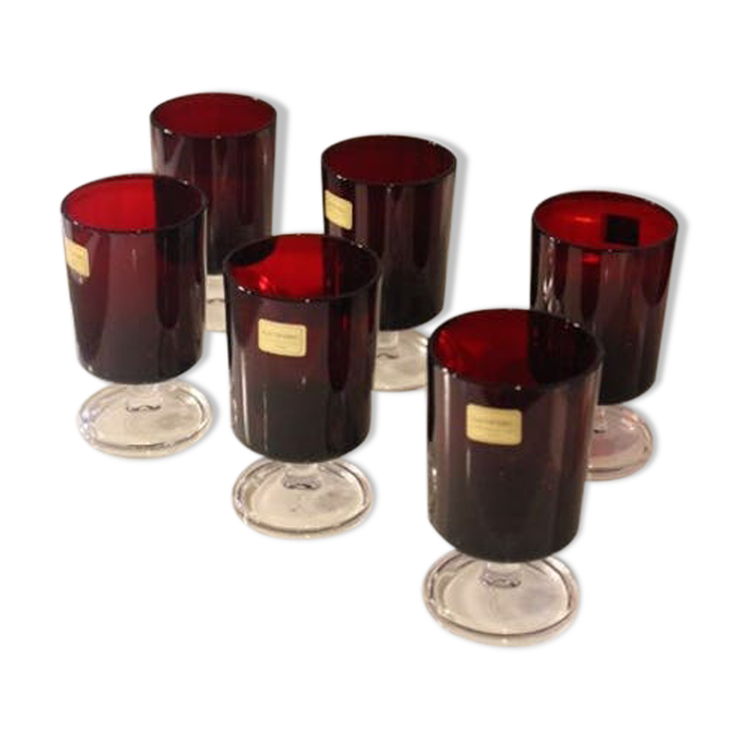 Vintage Luminarc wine glasses