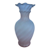 vase verre rose