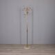 Vintage 1960s floor coat stand in golden brass, italian design