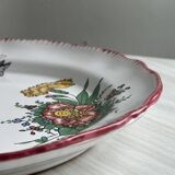 Decorative plate in Angoulême earthenware.