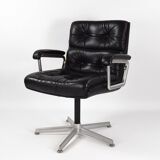 1970s Leather Swivel Chair Eurochair by Girsberger (Price for One)