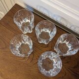 5 crystal whisky glasses