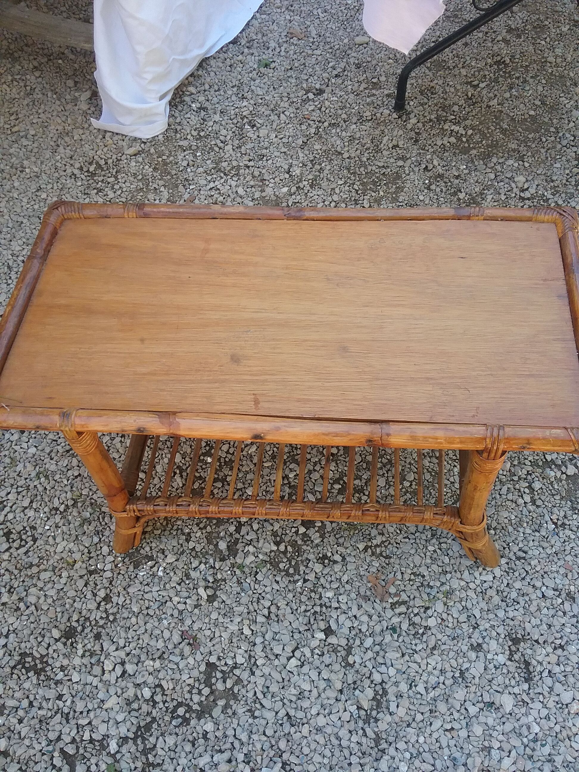Rattan coffee table