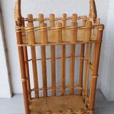 Rattan bottle bar