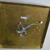 Large Kalmar flushmount, Murano ice glass 70s