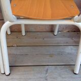 Duo of child school boy chairs