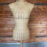 Vintage rattan mannequin